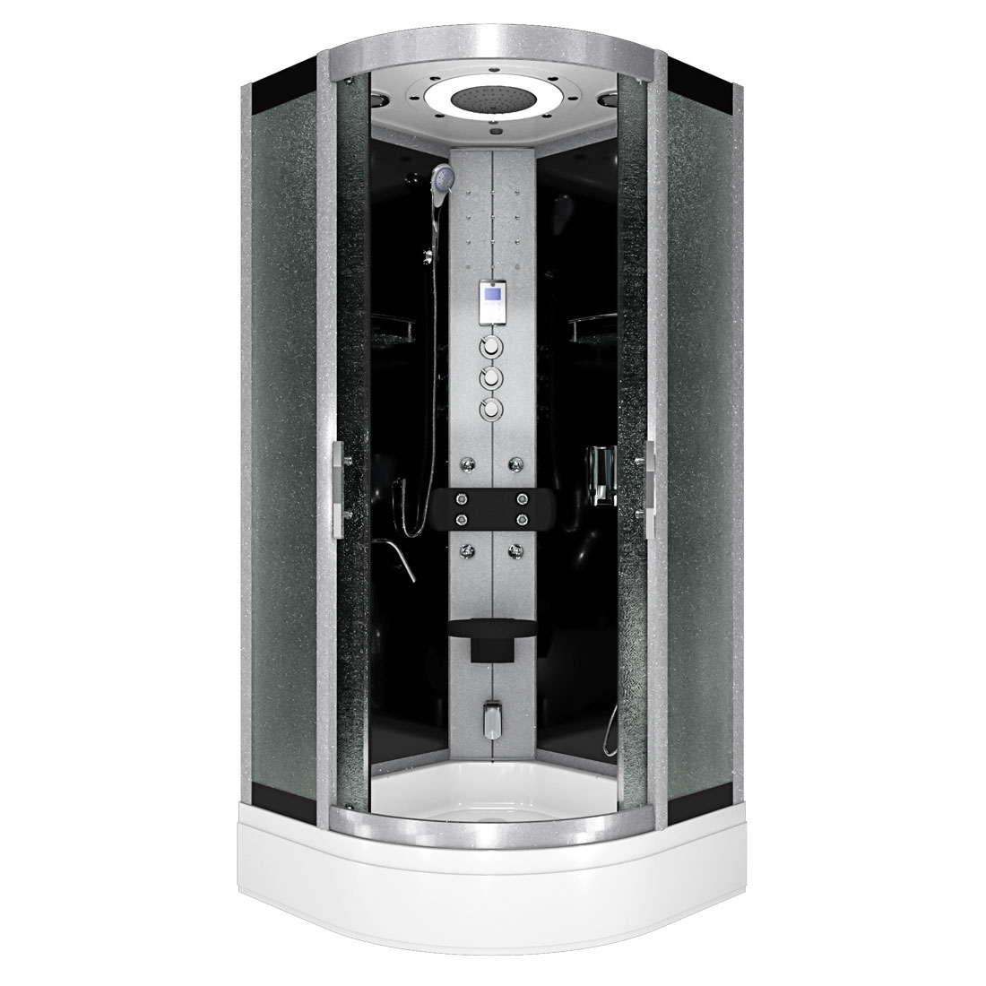 AcquaVapore Dampfdusche Duschkabine Sauna Dusche D58-53M3 90x90 cm ohne 2K Scheiben Versiegelung Image