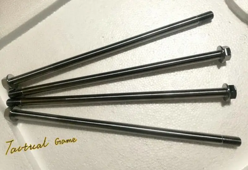 1 Stück M10 * 155/200/220/230/240/250/260/270/280/290/300/350 mm * 1,25 Titanlegierung Schrauben Flanschkopf Kappenschrauben Image