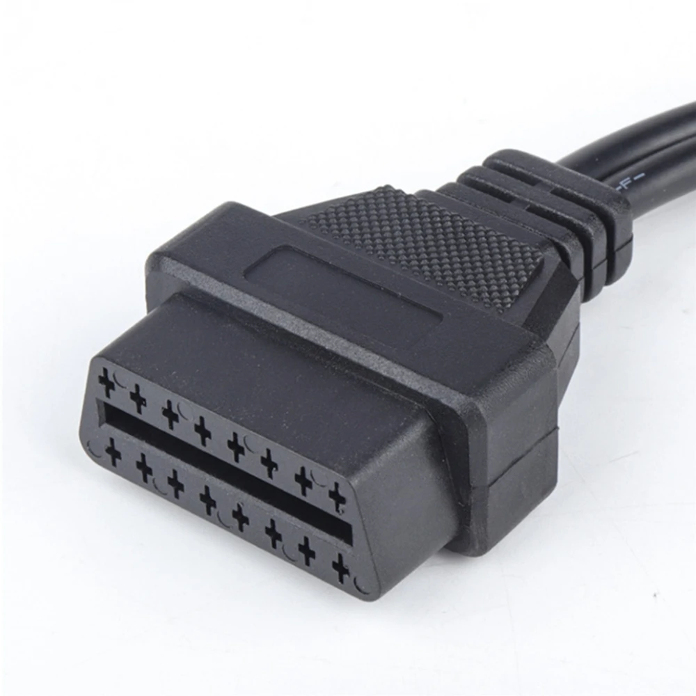 Heißer Verkauf OBD OBDII Diagnose Stecker Für Mitsubishi 12 Pin zu OBD II Weibliche 16Pin OBD1 Mitsubishi 12Pin Auto Stecker Image