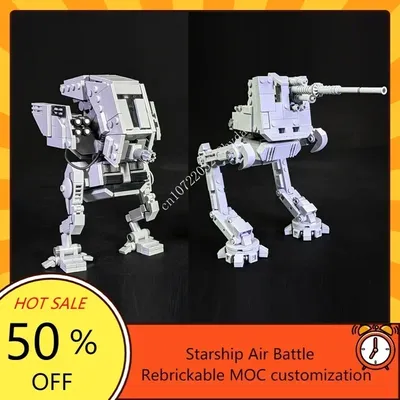 MOC Space Battle Series AT-MP Walker & AT-DT Defense Turret Model Building Blocks Technology Bricks Image