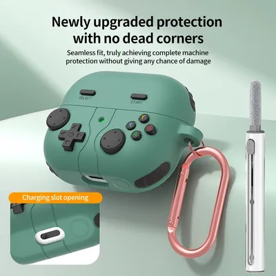 Drahtlose Kopfhörerhülle für Samsung Galaxy Buds 3 Pro 3Pro Hüllen mit Reinigungssets, 3D-Gameped-Design, Silikon-Schutzhüllen Image