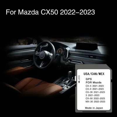 Use for Mazda CX50 2022 2023 Vehicle Navigation Sat Nav Map SD Memory Card Cover Canada Mexico System Update Data