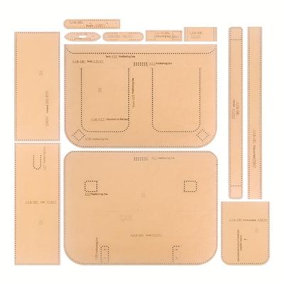 TEMU A Large Capacity Single-shoulder Briefcase, Handbag, And Laptop Storage Bag - Made From Paper Template, Diy Leather Craft - With Hole Sewing Template - A - Not A Finished Product. Image