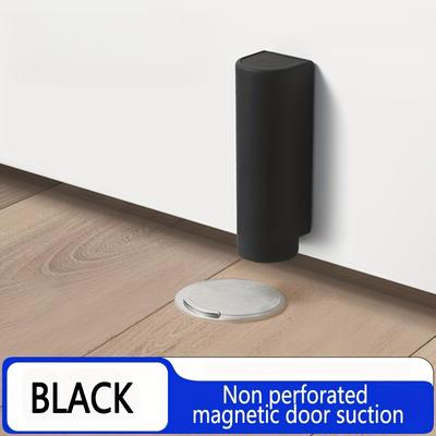 TEMU Mandodle Stainless Steel Magnetic - Sleek Gray/, Nail-free Installation, Strong Magnetic Base For 3-16mm Door , Ideal For Use, Bathroom | Contemporary Decor | , Magnetic For Image
