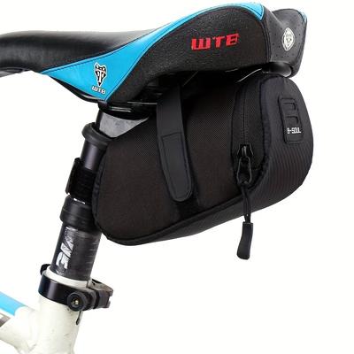 TEMU Bike Bag For Road Bikes - Portable & Durable Seat Pack For Cycling, Outdoor Sports Gear, And Storage - Compact Bicycle Seat Bag For Accessories & Essentials Image