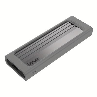 TEMU Lexar E300m.2 Hard Drive Enclosure Nvme Type-c All Aluminium Solid State Mobile Hard Drive Case Usb 3.2 Gen 2 10gbps Ssd Nvme Case Image