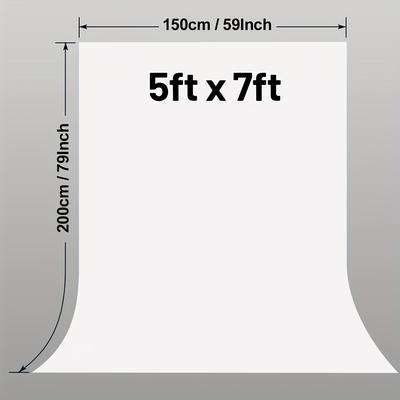 TEMU 10x10ft High-density Polyester Photo Backdrop, White, Wrinkle-resistant, Machine Washable, Seamless For Portraits, Video , Parties - Only Background, For Weddings Image
