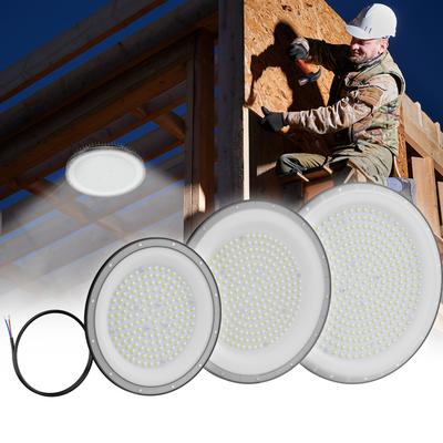 TEMU 200w/300w/500w Ufo Led High , Hall Spotlight Cold White, Ufo Led Workshop Lamp, Ip66 Industrial Lamp High For , Garage, Warehouse Image