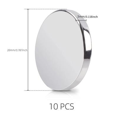 TEMU Round Magnet 20x3mm Neodymium Iron Magnet Refrigerator Magnet Magnet, Suitable For Office, Whiteboard And Dry Erase Board Round Magnetic Sheet Image