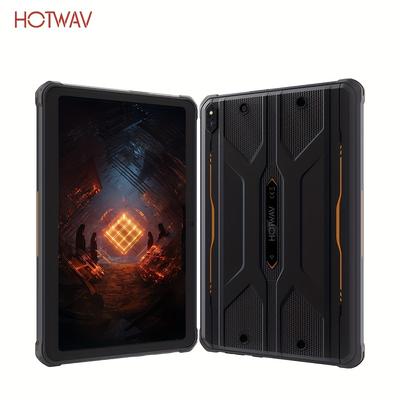 TEMU Hotwav R10 Pro 2025 New Rugged Tablet 20gb + 256gb/tf 1tb 14 Tablet, 10.1 Inch Hd+ , 10800mah Battery, 5mp Front Camera + 13mp Rear Camera, -core/ 4g/wlan 5//gps/otg, New Release, Tablet, Pad Image