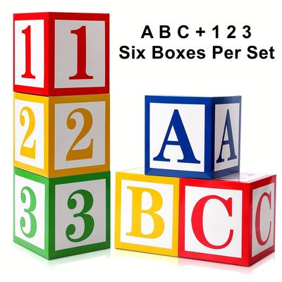 TEMU Numbered Decorative Boxes - Colorful Paper Balloons With , Ideal For Graduation, Prom, And Summer Parties, Party Balloons | Vibrant Balloon Decor | Durable Balloon Boxes, Balloon Decorations Image