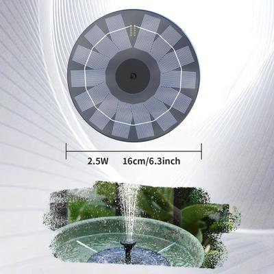 TEMU Solar Panel Pond Filter, Water Pump, Solar Fountain Pump With Outdoor Pond Filter Box For Garden Pond Fountain Waterfall Pool Image