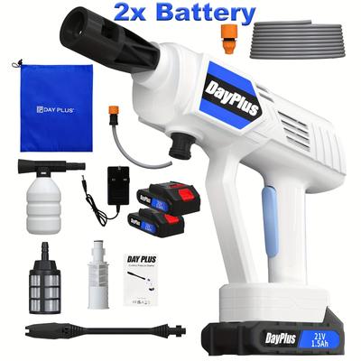 TEMU Cordless Pressure Washer, 480psi Portable Pressure Washer With 4-in-1 Adjustable Nozzle, Portable With Battery & Charger, Washing Cars/fences/siding Image