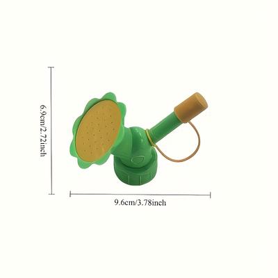 TEMU 1pc 2-in-1 Portable Watering Can Plant Irrigation Tool Convenient Watering Supplies For Indoor And Outdoor Use, Garden Watering Tool|vibrant Watering Can|durable Plasti Image