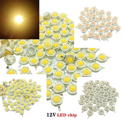 10 stücke 12v 3w birnen hohe leistung led lampe dioden voll watt weiß warmweiß für blubs spotlight down light chip