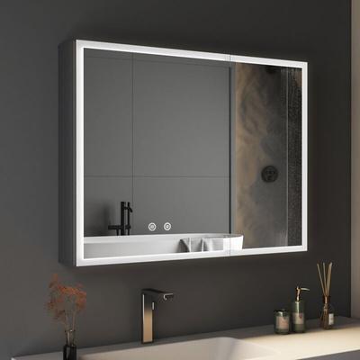 Boromal - Spiegelschrank Bad mit Beleuchtung Badezimmer Spiegelschrank mit Beleuchtung Metall led Image