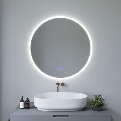Badspiegel mit Beleuchtung Rund 80cm led Wandspiegel Badezimmerspiegel, Antibeschlage, Touch Image