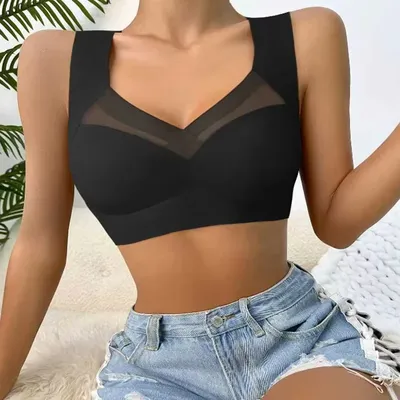 2 PCS bra for women Underwear Seamless Bra Women Is Sexy Large Size Tops Support Small Comfortable No Steel Ring Underwear linge