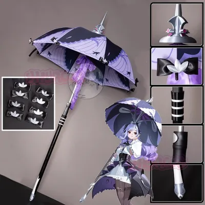163CM Vivian Regenschirm Requisiten Waffe Spiel Zenless Zone Zero Cosplay Halloween Comic Image