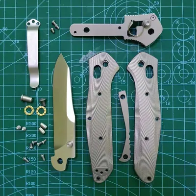 1 Satz Waagen mit Griff aus Titanlegierung + 14C28N Edelstahlklinge für Benchmade 940