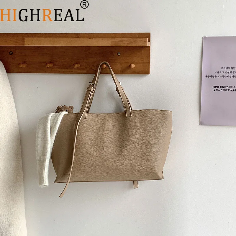Sac fourre-tout souple décontracté pour femmes, sacs à bandoulière en cuir PU pour femmes, nouveaux sacs à main et bourses de haute qualité, grands sacs à main de shopping