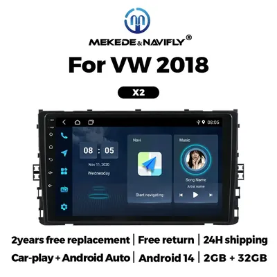 Android 2din Car Radio for Volkswagen VW T-Cross MQB Tiguan Atlas Carabelle T6.1 Passat 2019-2020