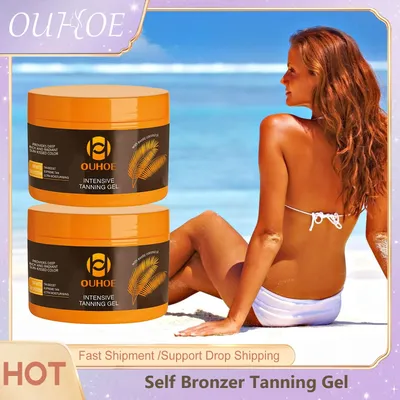 Sunbed Tanning Accelerator Gel Solarium Bronzing Summer Bronzer Cream Nourishing Sunburn Repair Fake