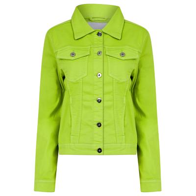 Coats / Jackets Feather Women's Stretch Cotton Denim Jacket in Green Glow - Amara Reya / 18 - Tokyo Laundry