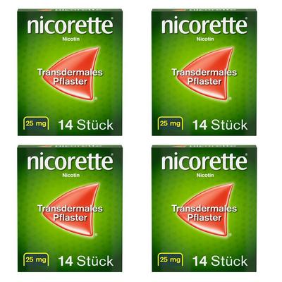 Nicorette TX Pflaster 25 mg x4 4x14 St transdermal Image