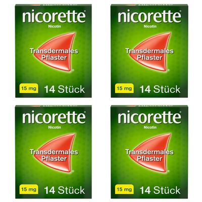 Nicorette TX Pflaster 15 mg x4 4x14 St transdermal Image