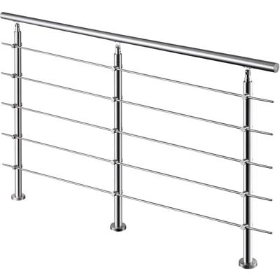 Aica Handlauf 200cm Geländer 5 Querstäbe Treppengeländer Brüstung 201 Edelstahl Image