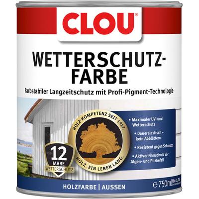 Clou - Wetterschutzfarbe 750 ml moosgrün Holzschutzfarbe für Aussen Image