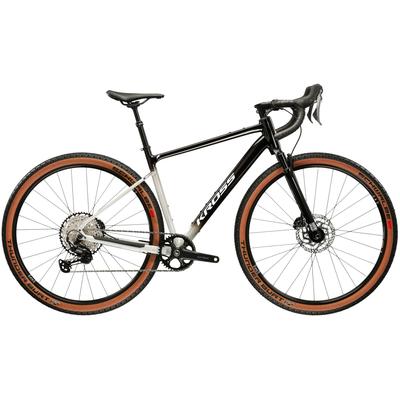 Gravelbike KROSS "Esker LTD" Gr. 46, schwarz (schwarz, schwarz), Fahrräder, 46cm, 28 Zoll (71,12cm) hinten: 28 Zoll (71,12cm)