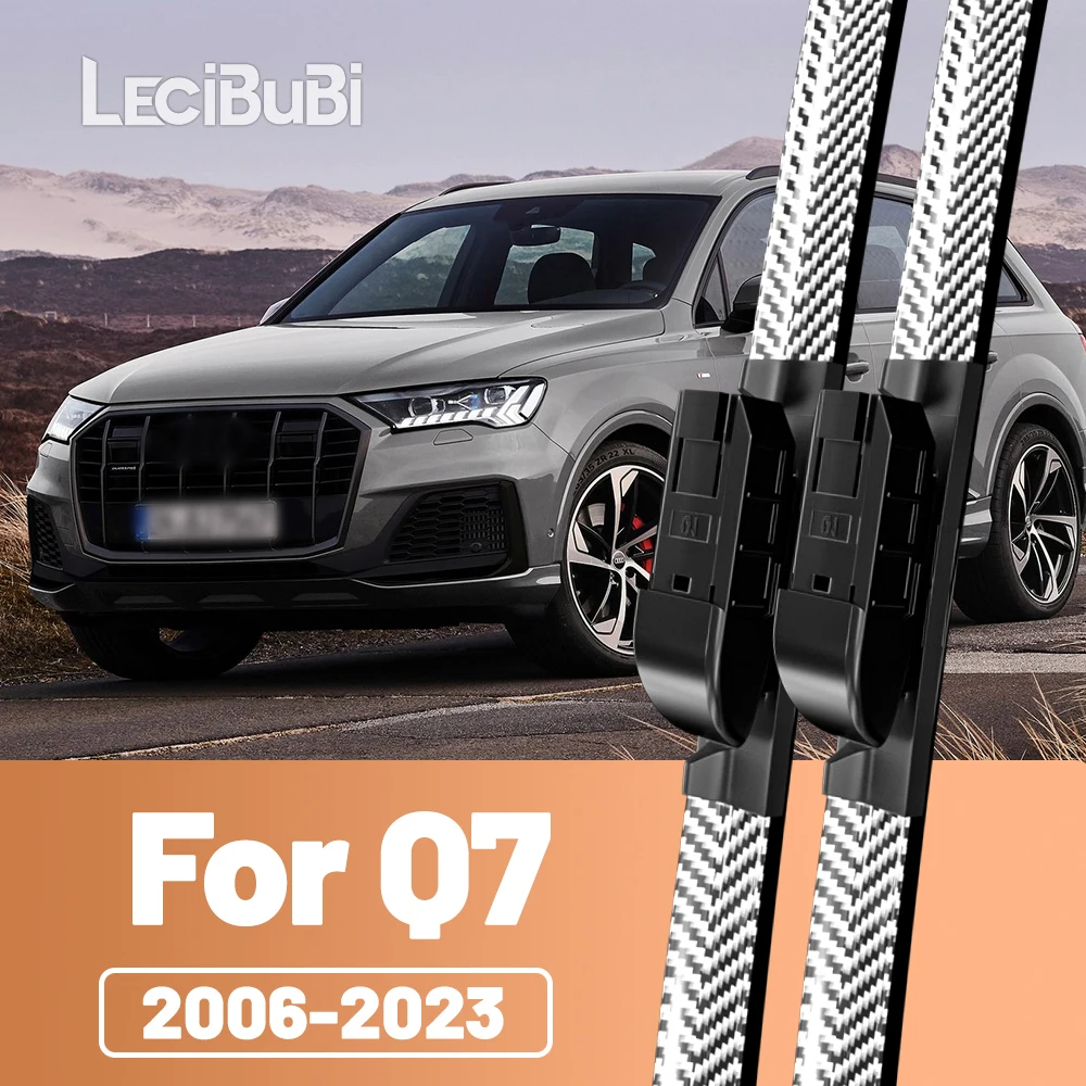 2 stücke Frontscheibe Scheibenwischerblätter Carbon Faser Scheibenwischer Für Audi Q7 4L 4M 2006-2023 2007 2008 2012 2015 2016 2017 2018 Image