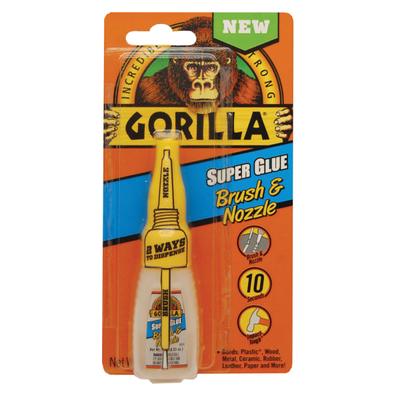 Gorilla Super Glue Brush & Nozzle, 0.35 Oz