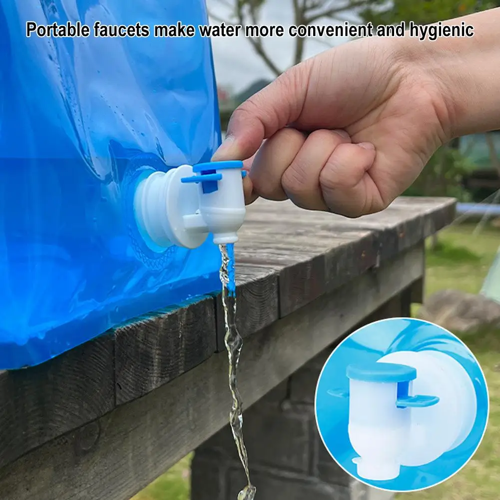 5/10L Tragbare Camping Wasser Tasche Faltbare Trinkwasser Eimer Große Kapazität Wasser Behälter Für Outdoor Reise Leichte Image