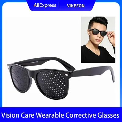 Vision Care Tragbare Korrekturbrille Improver Stenopeic Pinhole Pin Hole Brille Anti-Müdigkeit Augenschutz Oculos De Grau Image