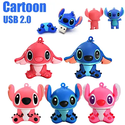 Cartoon USB 2,0-Flash-Laufwerk 64 GB Pen Drive Schlüsselanhänger Memory Stick Nette Geschenke Für Image