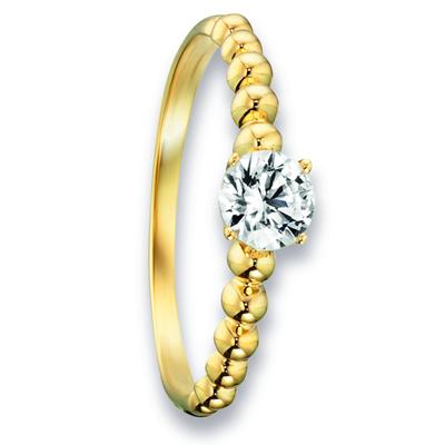 Goldring ONE ELEMENT "Zirkonia Ring aus 333 Gelbgold" Gr. 59, gold, Fingerringe, Damen, 59,mit Zirkonia, Gelbgold 333-Gold, Gelbgold 333, Gold, Damen Gold Schmuck Image