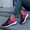 Freizeitschuhe für Damen, modische, atmungsaktive, gestrickte, flache Sneakers, Damen-Sneaker,