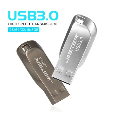 High speed metal USB flash drive 128GB portable memory stick 64GB 32GB 16GB 8GB 4GB promotion pen Image