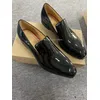 Marke Luxus Herren Lederschuhe Hochzeit Schwarz Lackleder Slip On Bequeme Kleidschuhe Elegante