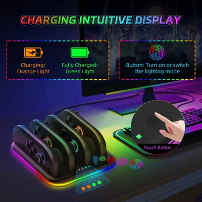 Zum Laden der linken und rechten Controller der Switch2-Spielekonsole, NS-Controller-Ladegerät, Image