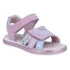 Sandale RICHTER "Romea WMS: mittel", Kinder, Gr. 27, cameo, silber, sky, rosa glitzer, Veloursleder, Textil, Glitzer, modisch, Schuhe, Glitzersandale mit weicher Innensohle, Größenschablone zum Download