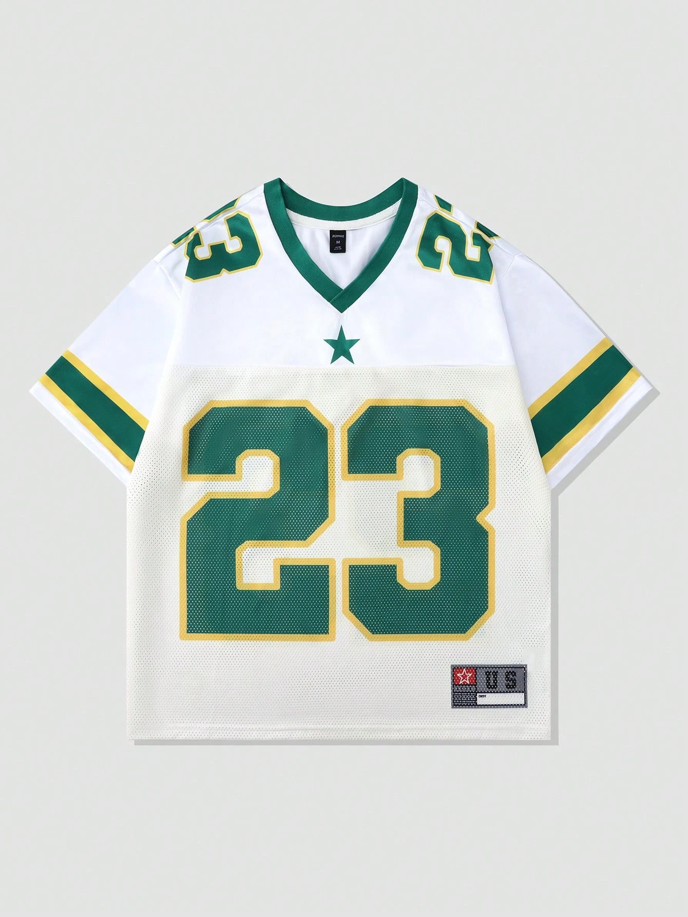 2025 neue Heiße frauen Sommer Y2K Mode Casual Shirt Straße Retro Hip Hop 23, Hemd V-ausschnitt Lose Atmungsaktiv schnell Trocknend T