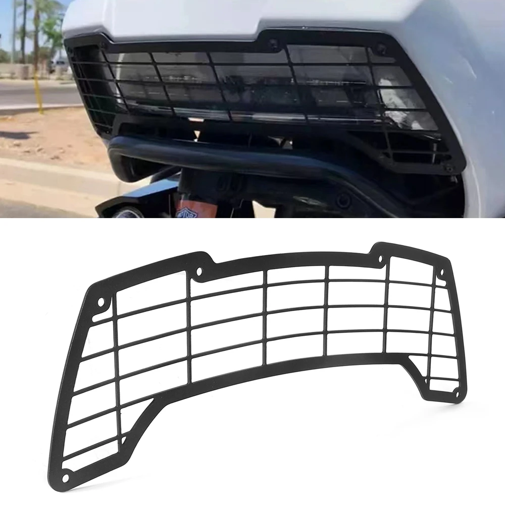 Motorrad Schwarz Aluminium Scheinwerfer Schutz Grill Abdeckung Verkleidung Für Harley Pan America RA1250 1250S 2020-2021 Image