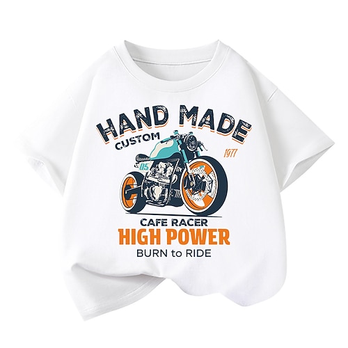 100% Baumwolle Kinder Mädchen 1 2 3 Cartoon Bedruckt T-Shirt Rundhalsausschnitt Kurzarm Outdoor Urlaub Täglich Klassisch Lässig Druck Sommer Image