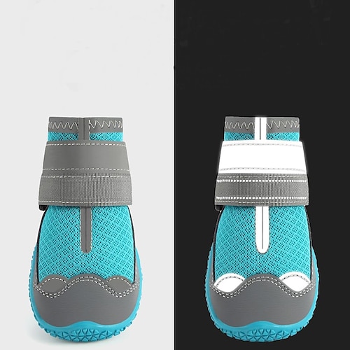 Hundeschuhe für große, kleine und mittelgroße Hunde – atmungsaktive Hundestiefel für den Sommer, Pfotenschutz für heiße Straßenbeläge, für Spaziergänge im Freien im Winter und Schnee, rutschfeste Image