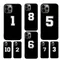 Custom Football Lucky number Mobile Phone Cases Cover For iPhone 16 15 14 12 13 mini 11 Pro MAX