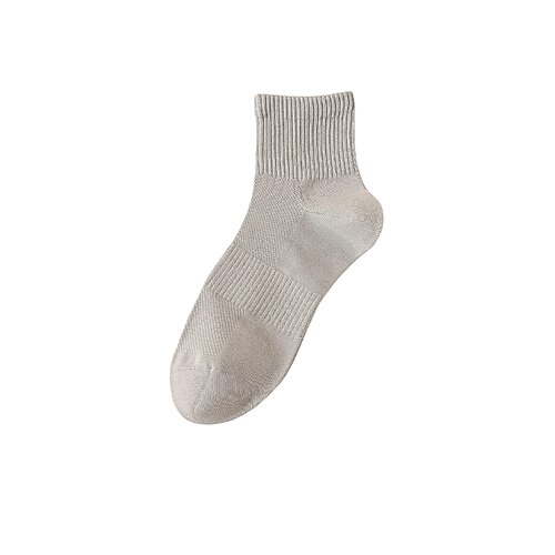 Herren 1 Paar Socken No-Show und Liner-Socken Schwarz Weiß Farbe Einfach Schule Formell Outdoor Dünn Sommer Frühling Herbst Täglich Lässig Image